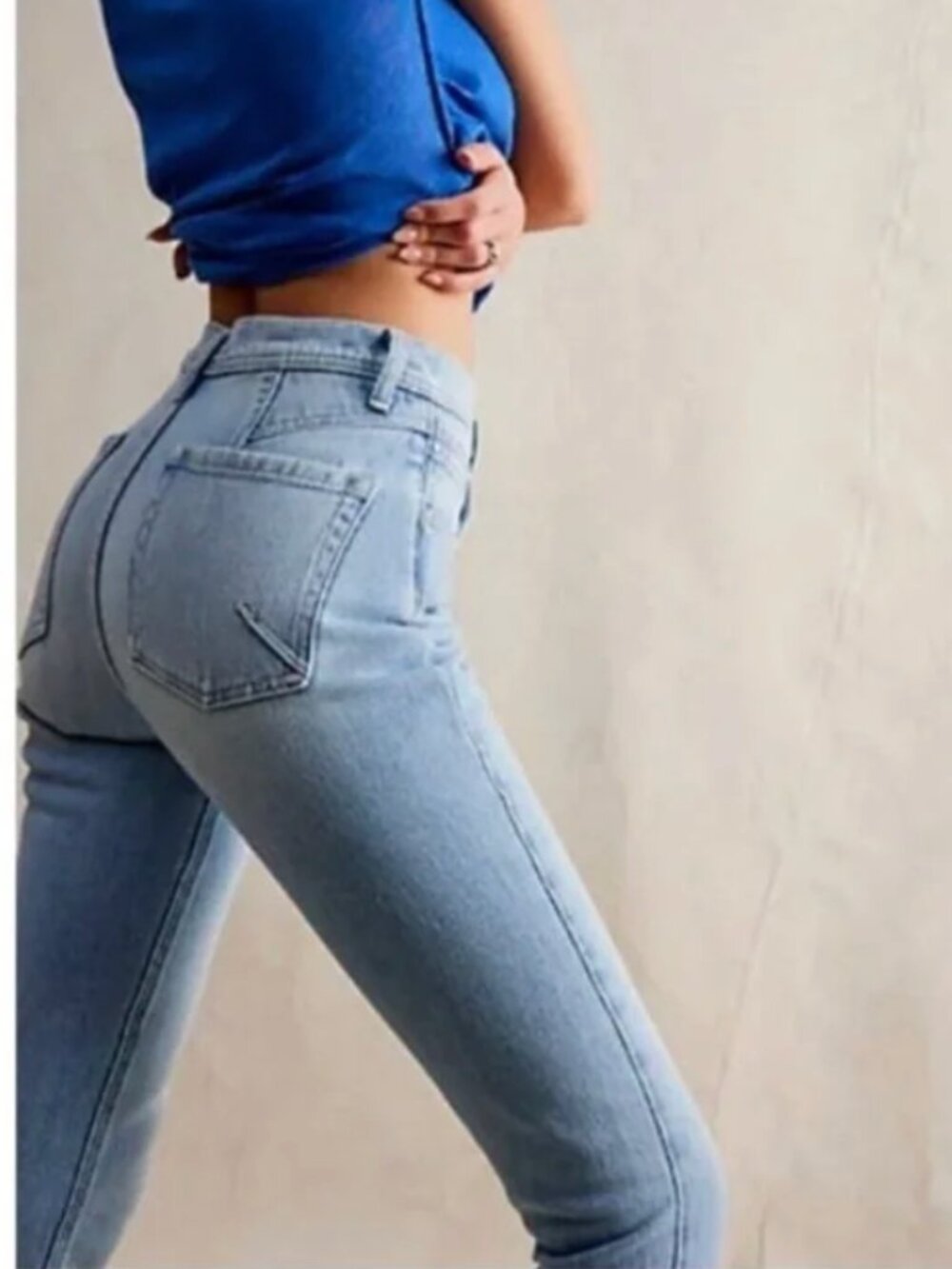 We The Free Leila High-Rise Leggy Slim Jeans Sz 25 - Picture 2 of 14